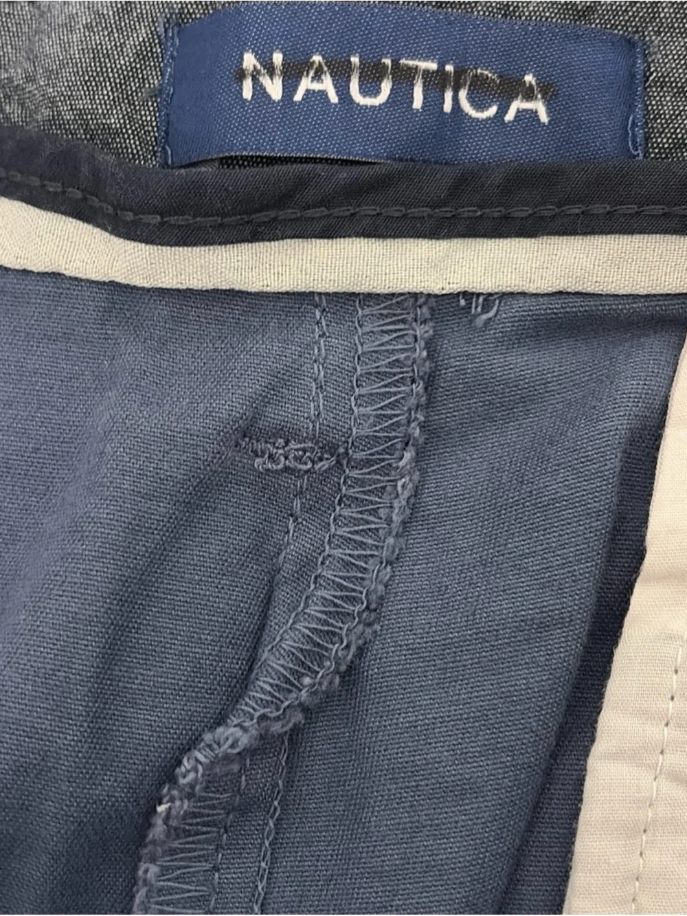 *2 Pair* Nautica Shorts Mens Size 40W Blue Stretch Chinos Khakis 8
